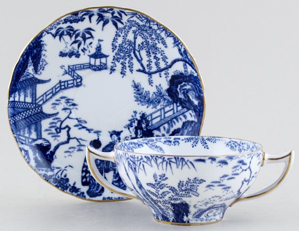 Two Handled Cup and Saucer c1930s